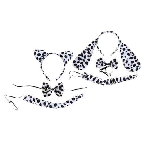DECHOUS 2 Sätze Dalmatiner Cosplay Tierkopfband Kostüm Zubehör für Party Karneval Fasching Langlebig Material Bequeme Passform für Jungen Mädchen Fotoshooting DECHOUS 2 Sätze Dalmatiner Cosplay Tierkopfband Kostüm Zubehör für Party Karneval Fasching Langlebig Material Bequeme Passform für Jungen Mädchen Fotoshooting von DECHOUS