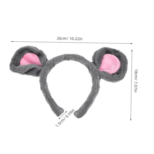 DECHOUS 2 Satz Niedliches Mausohren Haarreifen Plüsch Stirnband mit Weiche Tierkostüm Accessoires für Frauen und Vielseitig für Partys Halloween Karneval und Cosplay DECHOUS 2 Satz Niedliches Mausohren Haarreifen Plüsch Stirnband mit Weiche Tierkostüm Accessoires für Frauen und Vielseitig für Partys Halloween Karneval und Cosplay von DECHOUS
