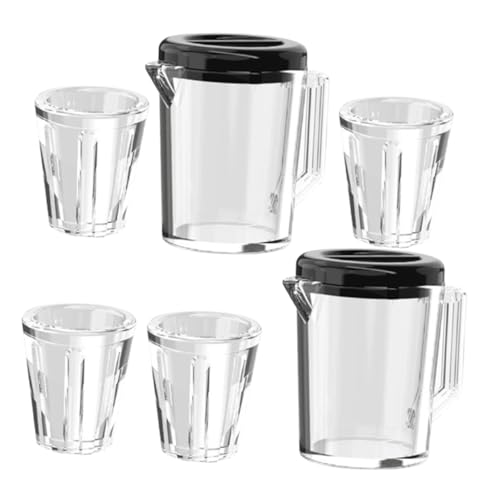 DECHOUS 2 Sets Puppenhaus Wasserkocher Tasse Becher Porzellan Für Puppenhaus Trinkgläser Puppenhaus Zubehör Miniaturen Puppenhaus Zubehör Puppenhaus Tasse Transparent Kunststoff DECHOUS 2 Sets Puppenhaus Wasserkocher Tasse Becher Porzellan Für Puppenhaus Trinkgläser Puppenhaus Zubehör Miniaturen Puppenhaus Zubehör Puppenhaus Tasse Transparent Kunststoff von DECHOUS