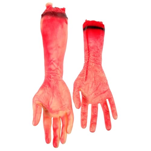 DECHOUS 2 Stück Dekoration Von Körperteilen Menschlich Halloween Gebrochene Hand Abgetrennte Handstützen Hände Streich Amputation Gruselig Halloween-körperteile Requisiten Opfer Blut Vinyl DECHOUS 2 Stück Dekoration Von Körperteilen Menschlich Halloween Gebrochene Hand Abgetrennte Handstützen Hände Streich Amputation Gruselig Halloween-körperteile Requisiten Opfer Blut Vinyl von DECHOUS