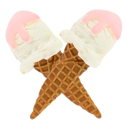 DECHOUS 2 Stück Eismodell gefälschte Kuchen Dekorationen für Eispartys künstliche Nahrungsmittel zur Ausstellung Eiscreme-Requisite Dekorationen für Eiscreme-Geburtstagsfeiern Harz DECHOUS 2 Stück Eismodell gefälschte Kuchen Dekorationen für Eispartys künstliche Nahrungsmittel zur Ausstellung Eiscreme-Requisite Dekorationen für Eiscreme-Geburtstagsfeiern Harz von DECHOUS