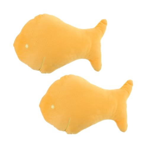 DECHOUS 2 Stück Entzückendes Fisch Stofftier Kissen Couch Kissen Tier Dekokissen Dekokissen Kawaii Fisch Puppe Stofftier Fisch Puppenkissen von DECHOUS