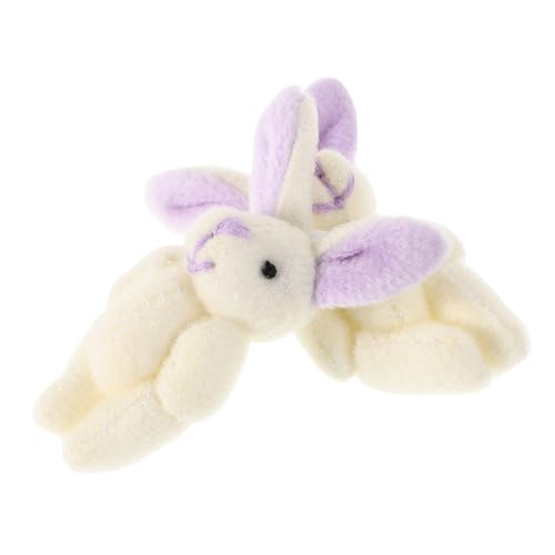 DECHOUS 2 Stück Gemeinsames Kaninchen Gefüllte Hasenspielzeuge Kurzer Plüsch Lavender von DECHOUS