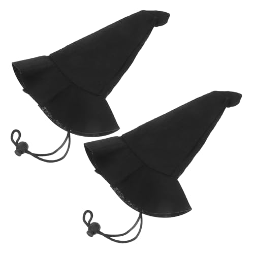 DECHOUS 2 Stück Halloween-Hexenhut Hexenhut Hexenhut selber Machen Kleiner Trachtenhut Puppenhaus-Halloween Halloween-Mini-Hut Hexenhut Requisiten Vlies Black DECHOUS 2 Stück Halloween-Hexenhut Hexenhut Hexenhut selber Machen Kleiner Trachtenhut Puppenhaus-Halloween Halloween-Mini-Hut Hexenhut Requisiten Vlies Black von DECHOUS