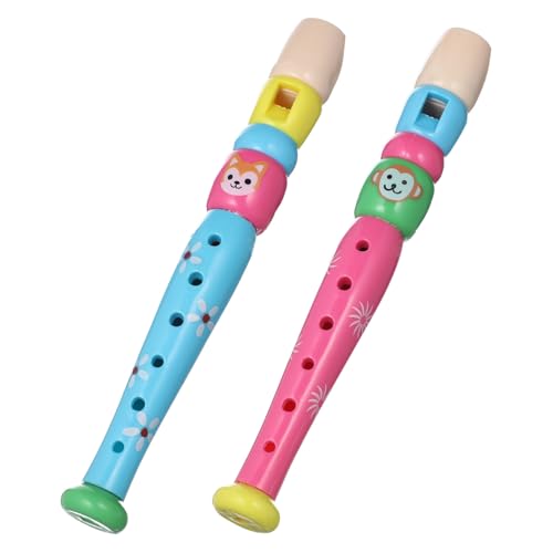 DECHOUS 2 Stück Klarinette Blockflöteninstrument Für Spielzeugsaxophon Blockflöte Für Musikinstrumente Musical Blockflöte Musikinstrument Blockflöteninstrument Plastik von DECHOUS