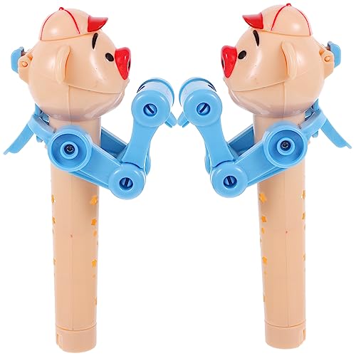 DECHOUS 2 Stück Lollipop-Roboter Kinderspielzeug Ups Streich Tragbare Lutscherhalter-spielzeuge Geformt Party Saugnapf Interessante Lollipop-hülle Neuheit Lollipop Roboter Abs von DECHOUS