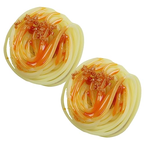 DECHOUS 2 Stück Nudeln mit künstlicher Soße Hausdekoration Simulation Restaurant künstliche Nahrung gefälschtes Essen Fälschung PVC- Küchenrequisiten für zu Hause Yellow DECHOUS 2 Stück Nudeln mit künstlicher Soße Hausdekoration Simulation Restaurant künstliche Nahrung gefälschtes Essen Fälschung PVC- Küchenrequisiten für zu Hause Yellow von DECHOUS