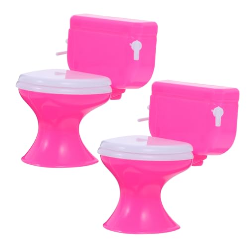 DECHOUS 2 Stück Puppenhaus-Toilette Puppenhaus-Töpfchen winzige Möbel erste kinderzimmer zubehör badewannenspielzeug Miniatur-Toilettenspielzeug Bildungsspielzeug Plastik Rosa DECHOUS 2 Stück Puppenhaus-Toilette Puppenhaus-Töpfchen winzige Möbel erste kinderzimmer zubehör badewannenspielzeug Miniatur-Toilettenspielzeug Bildungsspielzeug Plastik Rosa von DECHOUS