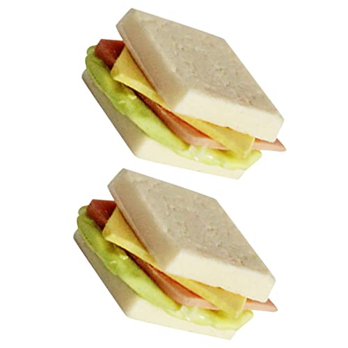 DECHOUS 2 Stück Sandwich-Modell für kinderspielzeug geburtstagsmitgebsl genschenkideen kinderknallzeug mockin Sandwiches Ornamente Mini-Essen Simulations-Sandwiches Harz DECHOUS 2 Stück Sandwich-Modell für kinderspielzeug geburtstagsmitgebsl genschenkideen kinderknallzeug mockin Sandwiches Ornamente Mini-Essen Simulations-Sandwiches Harz von DECHOUS