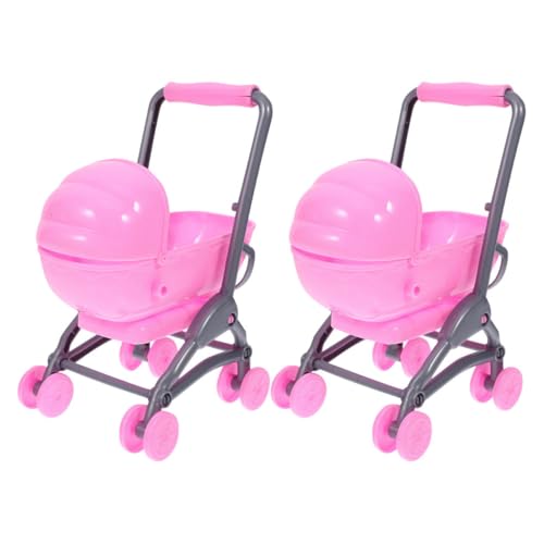 DECHOUS 2 Stück Spielzeugkinderwagen Für Kinderwagen Babyspielzeug Babypuppe Vorgeben Puppensachen Puppenwagen Für Kleinkinder 1-3 Babyzubehör Für 3-jährige Rosa Abs DECHOUS 2 Stück Spielzeugkinderwagen Für Kinderwagen Babyspielzeug Babypuppe Vorgeben Puppensachen Puppenwagen Für Kleinkinder 1-3 Babyzubehör Für 3-jährige Rosa Abs von DECHOUS