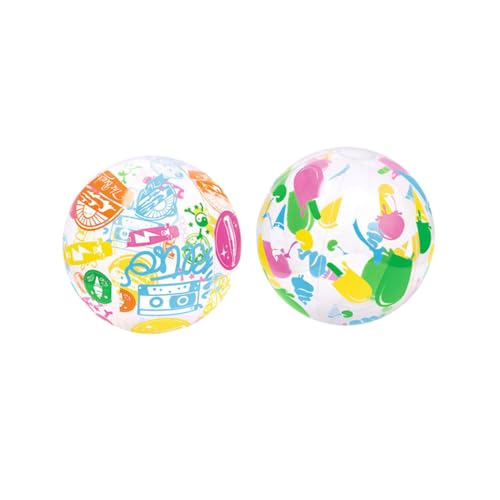 DECHOUS 2 Stück Strandball für aufblasbares Schwimmbecken Schwimmbad Blase Strandsachen für Riese für kinderspielzeug ballons Wasserball aufblasbarer Ball von DECHOUS
