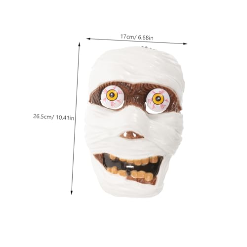 DECHOUS 2 Stück Teiliges Halloween Horror Maske aus Leichtem Kunststoff Gruseliges Design mit Realistischem Schädelgesicht Komfortabel zu Tragen für Halloween Party Cosplay und Festival von DECHOUS
