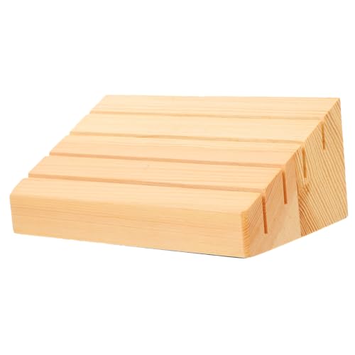 DECHOUS 2 Stück Teiliges Holzspielkartenhalter mit Mehreren Fächern Stabiler Kartenständer Praktisches Kartendisplay für Spielkarten für Spielzimmer Hotel und Freizeitbereiche von DECHOUS