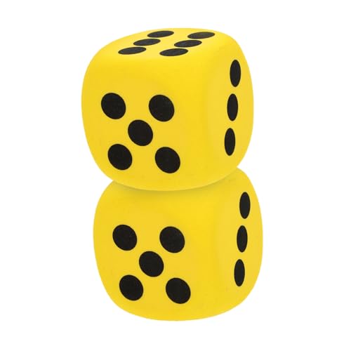 DECHOUS 2 Stück große für spielwürfel für Partys interaktive Spiele Schaumstoffspielzeug Schaumwürfel Schaumstoffwürfel für das Klassenzimmer Eva Yellow DECHOUS 2 Stück große für spielwürfel für Partys interaktive Spiele Schaumstoffspielzeug Schaumwürfel Schaumstoffwürfel für das Klassenzimmer Eva Yellow von DECHOUS