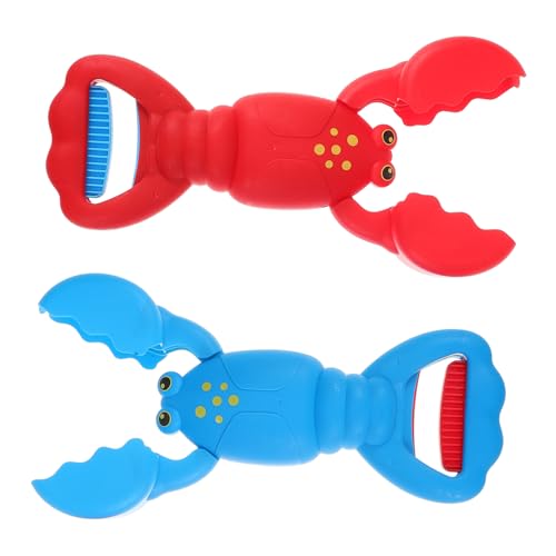 DECHOUS 2 Stücke Kunststoff Sand Grabber Klaue Scoops Hummer Sandkasten Spielzeug Kunststoff Strand Bagger Für Sommer Lustige Lobster Claw Grabber Spielen Spielzeug von DECHOUS