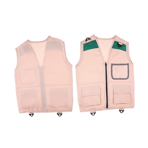 DECHOUS 2 Teiliges Rollenspiel Westen Paläontologen Kostüm Für Kid Explorer Kostüm Kind Outdoor Erkundungsweste Explorer Westen Kostüm Kid Exploration Weste Stoff von DECHOUS