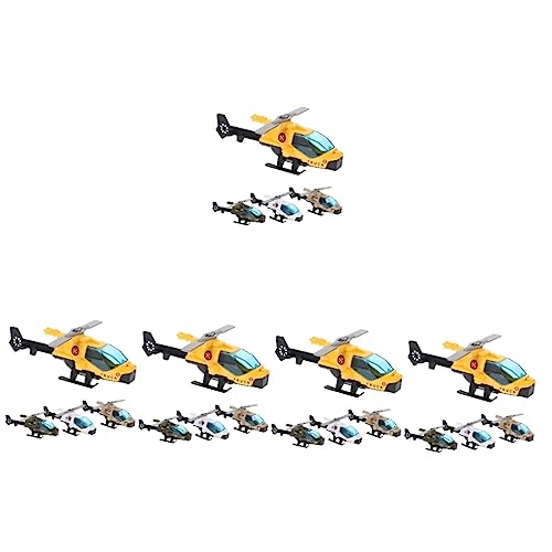 DECHOUS 20 STK Flugzeugmodell Für Kinder Helikopter Zurück Feuerwehrhubschrauber Spielzeug Hubschrauberspielzeug Für Kinder Fliegende Flugzeuge Dekorative Gegenstände Plastik Büro Metall von DECHOUS