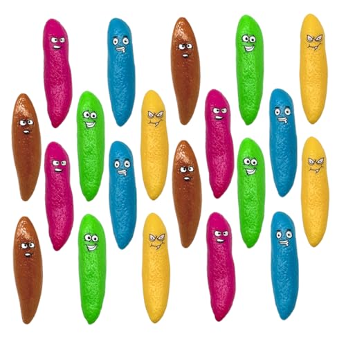 DECHOUS 20 Stück Fingerspielzeug Poop-Sling-Shot- Halloween-kackenspielzeug Poop Streich Schleudern Dehnbares Poop- Fingerschleuderspielzeug von DECHOUS