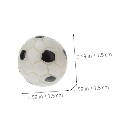 DECHOUS 20 Stück Fußball-Basketball-Modell Puppenhaus Miniatur Mini- -dekore Puppe Mini-fußball Puppen-basketballspielzeug Fußballverzierungen Mini-hausbasketball Harz von DECHOUS