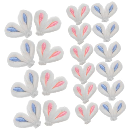 DECHOUS 20 Stück Hasenohren Haarschmuck Zur Bereicherung Von Kaninchen Ohranhänger Perücken Lustig Personalisierter Hase Muffen Hasen-stirnband Schlaffe Hasenohren Stifte Plüsch von DECHOUS