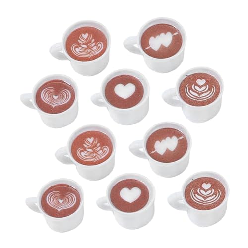 DECHOUS 20 Stück Mini Kaffeetassen Kaffeebecher Miniatur Zubehör Winzige Kaffeetassen Miniatur Dinge Kaffeetassen Anhänger Miniatur Tassen Mini Becher Für Doolhouse Kleines von DECHOUS