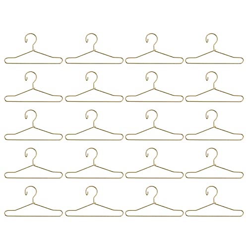 DECHOUS 20 Stück Mini Puppenkleiderbügel aus Metall für Puppenbekleidung Goldene Kleiderständer für Puppen Ordnung im Puppenzimmer Praktischer Kleiderorganizer DECHOUS 20 Stück Mini Puppenkleiderbügel aus Metall für Puppenbekleidung Goldene Kleiderständer für Puppen Ordnung im Puppenzimmer Praktischer Kleiderorganizer von DECHOUS