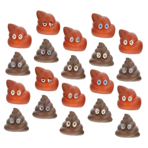 DECHOUS 20 Stück Poop- hühner gieskanne kinderspielzeug Prank Spielzeuge scherzgeschenk gefälschte Streiche Requisiten Kinderpartyspielzeug PVC von DECHOUS