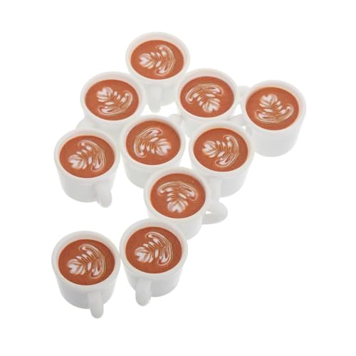DECHOUS 20 Stück Puppenhaus-kaffeetasse Kaffeetasse Puppenhaus Milchbecherpuppenhaus Puppenhaus-essenszubehör DIY Cup - Minitasse Für Puppenhaus Kleine Teetassen Weiß Plastik von DECHOUS