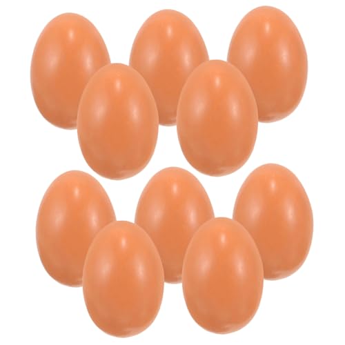 DECHOUS 20 Stück Puppenstuben-Eier kindeküche Huso muttertagsgeschenk für Garten ziernieten gartenrechen Toy Miniaturen Küche Miniatur-Ei- für die Küche Simulationsei schmückt Plastik von DECHOUS