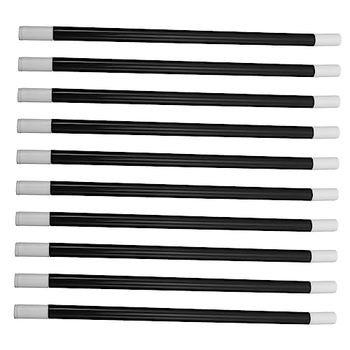 DECHOUS 20 Stück Schwarzer Zauberstab Stick- Zauberer Party Leistungsstab Zauberstock Trick Gastgeschenk Stütze Mini Requisiten Funkeln Pro Black Plastik von DECHOUS