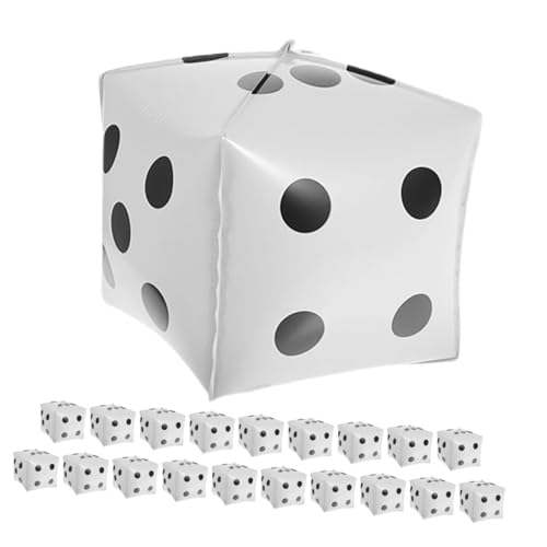 DECHOUS 20 Stück Teiliges Würfel Folienballon Sechsseitige Aluminiumfolie Luftballons Glänzende Würfel Deko für Spielnacht Geburtstags und Themenpartys Weiße Party Dekoration DECHOUS 20 Stück Teiliges Würfel Folienballon Sechsseitige Aluminiumfolie Luftballons Glänzende Würfel Deko für Spielnacht Geburtstags und Themenpartys Weiße Party Dekoration von DECHOUS