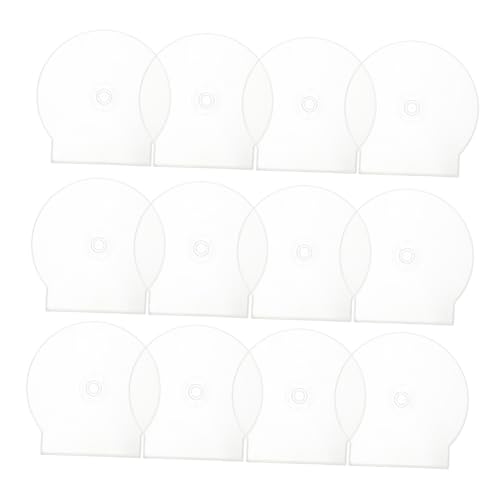 DECHOUS 20 Stück -hülle Clamshell Jewel Case Clamshell DVD -Fall Einzelscheibenspeicher Clam-Shell-DVD-hülle Clamshell Disc Fall Einzelne DVD-hülle Runde DVD -Fall Transparent Plastik von DECHOUS