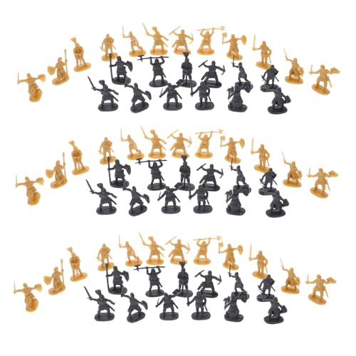 DECHOUS 200 Stücke Mini Modell Soldat Krieger Figuren Kunststoff Mini Soldat Modell Miniatur Figur Spielzeug von DECHOUS