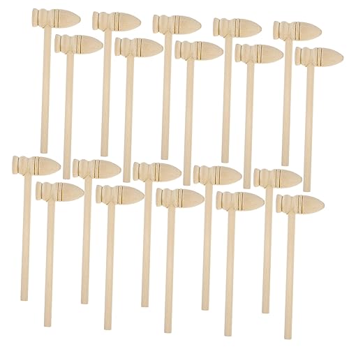 DECHOUS 20Stücke Mini Holzhammer Spielzeugset Für Teiliges Sicheres Und Robustes Holzspielzeug Mit Ergonomischem Griff Für Kreative Spiele Und Frühkindliche Bildung von DECHOUS