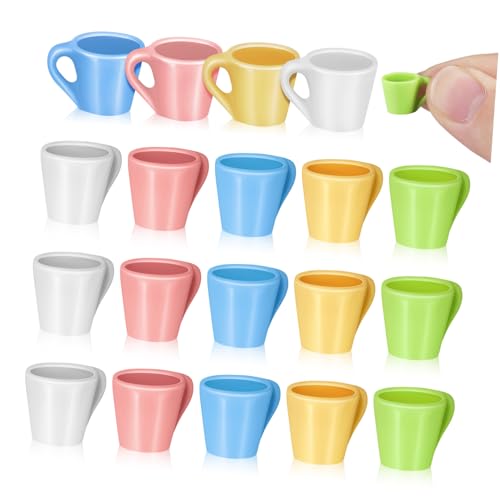 DECHOUS 20pcs Miniatur Tasse Becher Miniatur Wasser Becher Dekorative Mini Tasse Für Puppenhaus DECHOUS 20pcs Miniatur Tasse Becher Miniatur Wasser Becher Dekorative Mini Tasse Für Puppenhaus von DECHOUS