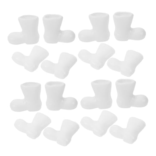 DECHOUS 24 Stück Teiliges Miniatur Weihnachtsmann Stiefel Kunststoff Mini Santa Boots Puppenhaus Zubehör Weihnachtsdeko DIY Bastelbedarf für Festliche Tisch und Wohnraumgestaltung von DECHOUS
