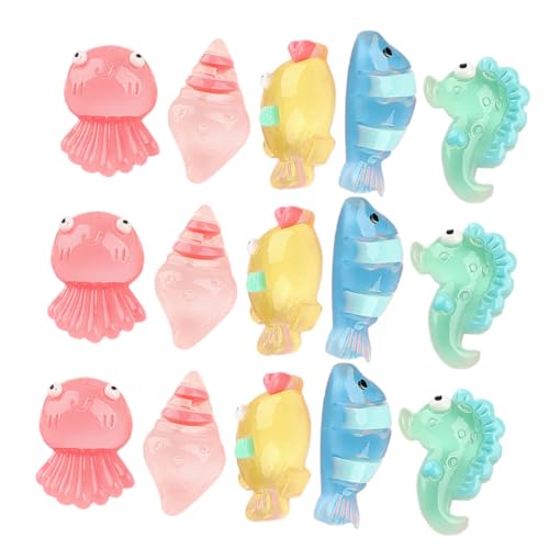 DECHOUS 25Stücke Leuchtende Mini Meerestiere Realistische Aquariumzubehör Deko Figuren Für Kreative Gestaltung Für Meeresliebhaber DECHOUS 25Stücke Leuchtende Mini Meerestiere Realistische Aquariumzubehör Deko Figuren Für Kreative Gestaltung Für Meeresliebhaber von DECHOUS
