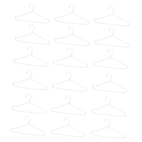 DECHOUS 25Stücke Mini Puppenkleiderbügel Aus Metall Kleiner Kleid Halter Für Puppen Für Dolly Und Spielzeugkleidung von DECHOUS