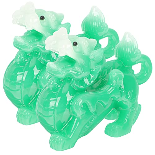 DECHOUS 2St -Jade-Ornament Gorilla-Gartendekorationen Gorilla-Figur Kuh Tierformen bürodeko büro Dekoration Feng Shui Dekoration Tischdekoration Glückstierstatue Harz Green DECHOUS 2St -Jade-Ornament Gorilla-Gartendekorationen Gorilla-Figur Kuh Tierformen bürodeko büro Dekoration Feng Shui Dekoration Tischdekoration Glückstierstatue Harz Green von DECHOUS