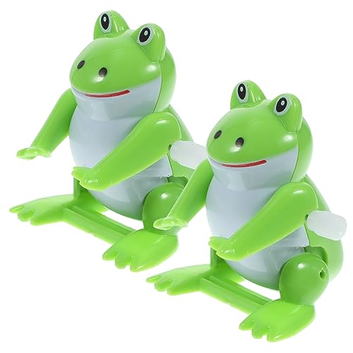 DECHOUS 2Stücke Aufziehspielzeug Frosch Lustiges Für Kreative Spielstunden Als Raumdekoration Aus Sicherem Material Leicht Und Tragbar von DECHOUS
