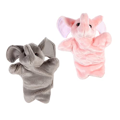 DECHOUS 2Stücke Handpuppe Elefant Interaktives Für Teiliges Aus Weichem Fördert Motorische Fähigkeiten Und Soziale Interaktion Für Pädagogisches Und Kreative von DECHOUS