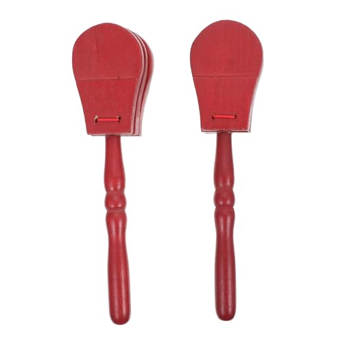 DECHOUS 2Stücke Holzspielzeug Castanets Für Musikalisches Percussion Instrument Musikalischen Früherziehung Sicher Und Langlebig Für Kleinkinder DECHOUS 2Stücke Holzspielzeug Castanets Für Musikalisches Percussion Instrument Musikalischen Früherziehung Sicher Und Langlebig Für Kleinkinder von DECHOUS