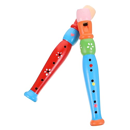 DECHOUS 2Stücke Orff Holzflötenspielzeug Für Klarinette Kreatives Musikinstrument Für Musikalische Früherziehung Entwicklung von DECHOUS