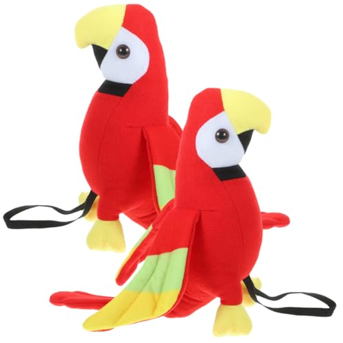 DECHOUS Realistisches Papageien-Ornament Für Piratenkostüme Leichte Plüsch-vogelpuppe Für Kinder von DECHOUS