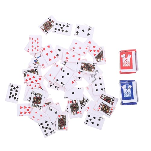 DECHOUS 2Stücke Puppenhaus Und Tischspiele Für Erwachsene Kartenspiel Für Brettspiele Und Home Bar Zufällige Designs von DECHOUS