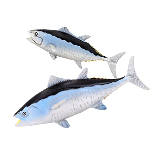 DECHOUS 2Stücke Realistisches Fischmodell Kognitives Tier Für Fördert Lernspielzeug Und Fantasie Für Meerestiererziehung Und Naturentdeckung von DECHOUS