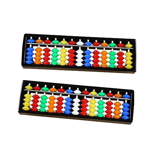 DECHOUS 2Stücke Stellige Abacus Arithmetik Mathematikkenntnissen Und Rechenfähigkeiten Bildungsspielzeug Für Jungen von DECHOUS