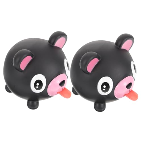 DECHOUS 2Stücke Tragbares Tierspielzeug Lustige Cartoon Puppen Mit Herausdrückend Stressabbau Sensorisches Für Druckentlastung von DECHOUS