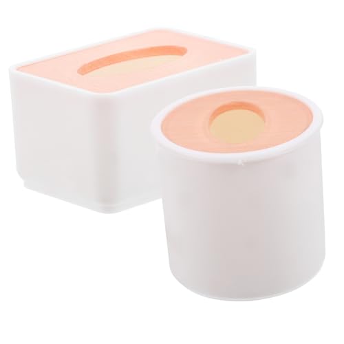 DECHOUS 2er-Box Miniatur-taschentuchbox Spielzeuge Miniaturspielzeug Taschentuchhalter-Modell Miniatur -dekore Kleinkindspielzeug Miniatur-zubehör Miniatur-Schlafzimmer-Accessoire Plastik von DECHOUS
