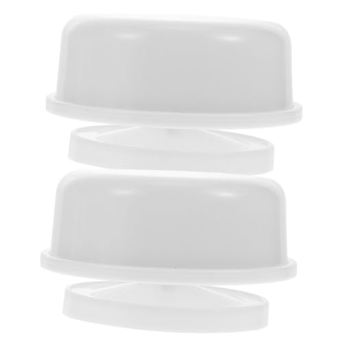 DECHOUS 2er-Box Musikbox Drehbarer Ständer Ornament Display Stand Kugel Stehen Ausstellungsständer Ornament Steht Zur Anzeige Kleiner Ausstellungsstand Kugelhalter Weiß Plastik von DECHOUS